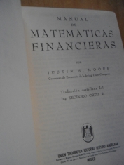 Manual de matemáticas financieras Justin H. Moore 