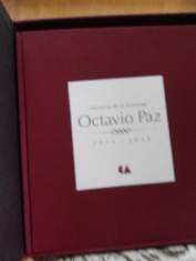Memorias de un homenaje Octavio Paz 1914-2014
