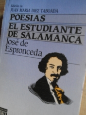 Poesías El estudiante de Salamanca José de Espronceda Ed. de Juan María Diez Taboada