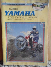 Yamaha xT125-250 singles 1980-1983 Service Repair Performance Ron Wright