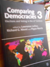 Comparing democracies 3 Elections and voting in the 21 century edited by Lawrence LeDuc and others