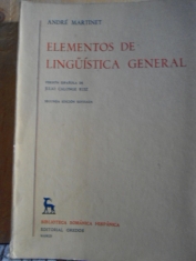 Elementos de lingüística general André Martinet