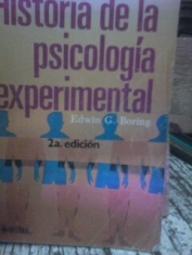 Historia de la psicología experimental Edwin G. Boring