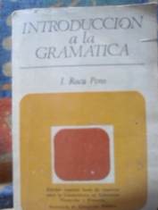 Introducción a la gramática José Roca Pons 