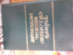 Taber`s Cyclopedic medical dictionary. Edited by Clayton L. Thomas 